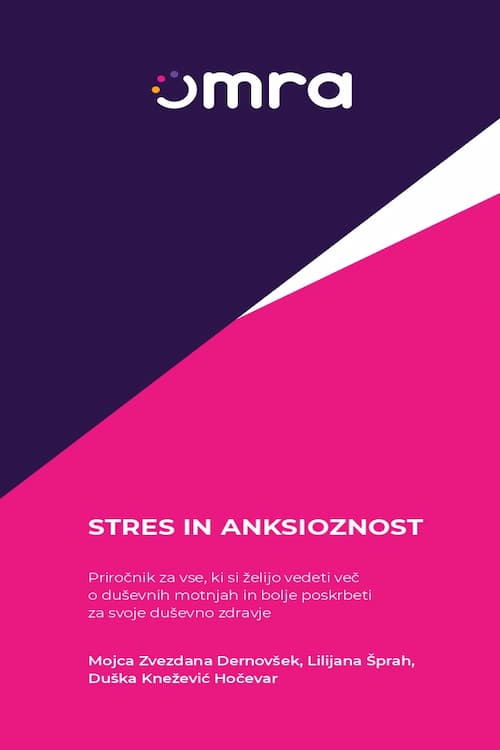 Naslovnica priročnika Stres in anksioznost: za vse, ki si želijo vedeti več o duševnih motnjah in bolje poskrbeti za svoje duševno zdravje