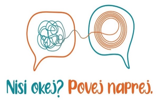 logotip kampanje nisi okej? povej naprej.